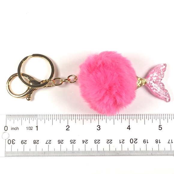 Mermaid Tail Fluffy Charm (1) - Picture 5 of 5